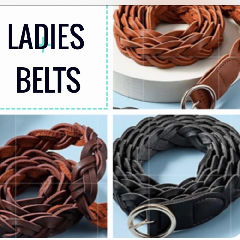 Belts Braided Ladies 46” long 3/listing